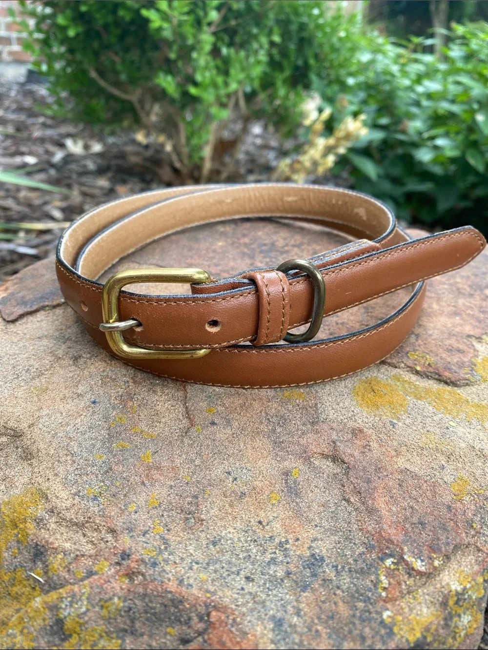 Vintage Heritage Dockers Handcrafted Top Grain Leather Belt w/Solid Brass Buckle